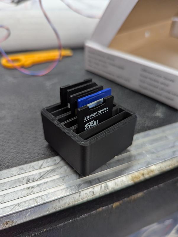 Gridfinity SD Card holder