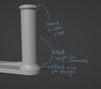 Ender 2 Pro Spool Holder remix
