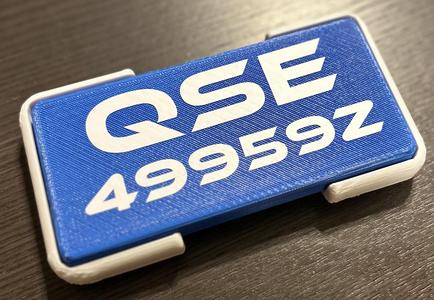 Vex Robotics V5 Competition Custom License Plate
