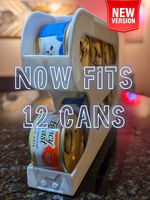 Cat Food Can Dispenser - 12 Can Capacity