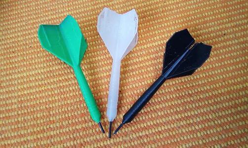 Filament Darts: Complete Set, including 2BA & BSF threaded flight, stems, points, etc.