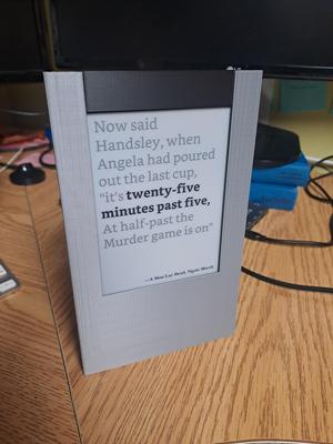 Stand for Kindle Literary Clock