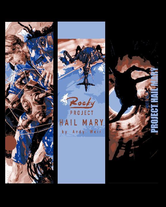 Fan Art of the Alien Called Rocky from Project Hail Mary - Set of 3 Bookmarks