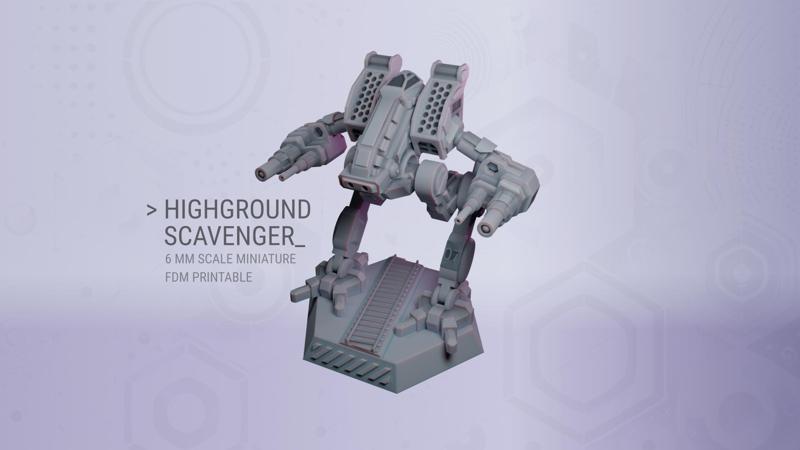 Highground Scavanger for 6 mm Scale Wargames - FDM Printable Without Supports