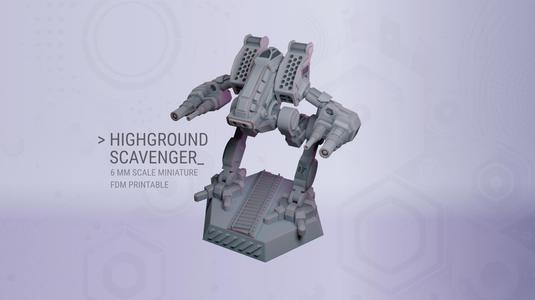 Highground Scavanger for 6 mm Scale Wargames - FDM Printable Without Supports
