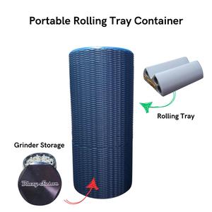 Canna-Tube: Portable Rolling Tray & Grinder Carrier for 1 1/4 Papers