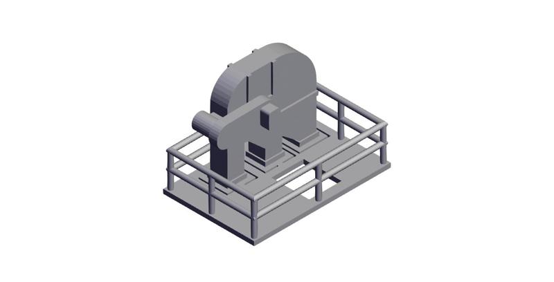 N Scale - Bucket Elevator Head Section with Platfform