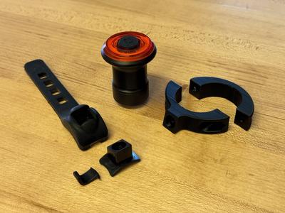 Bike light seat post bracket