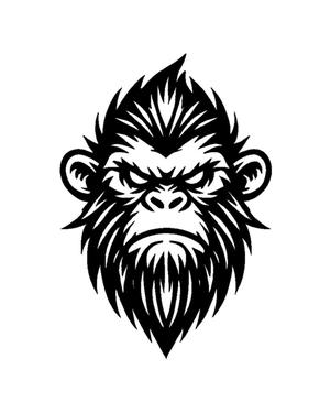 Leather Stamp 75mm Mad Monkey