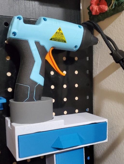Cordless Glue Gun Stand with Drawer