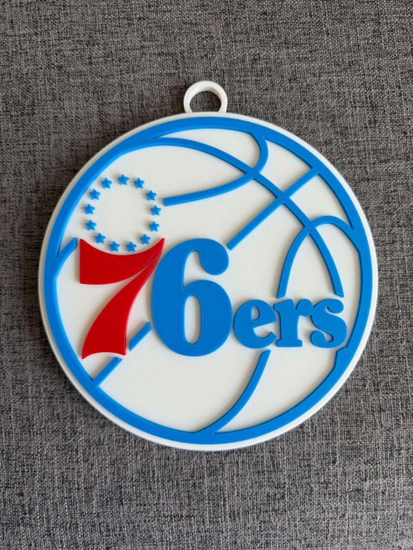  Philadelphia 76ers Oversized Necklace, Pendant