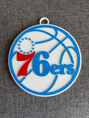  Philadelphia 76ers Oversized Necklace, Pendant