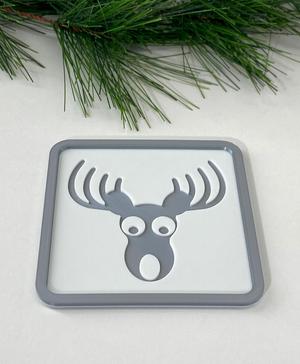 Coaster Reindeer - Christmas Holidays Ornament
