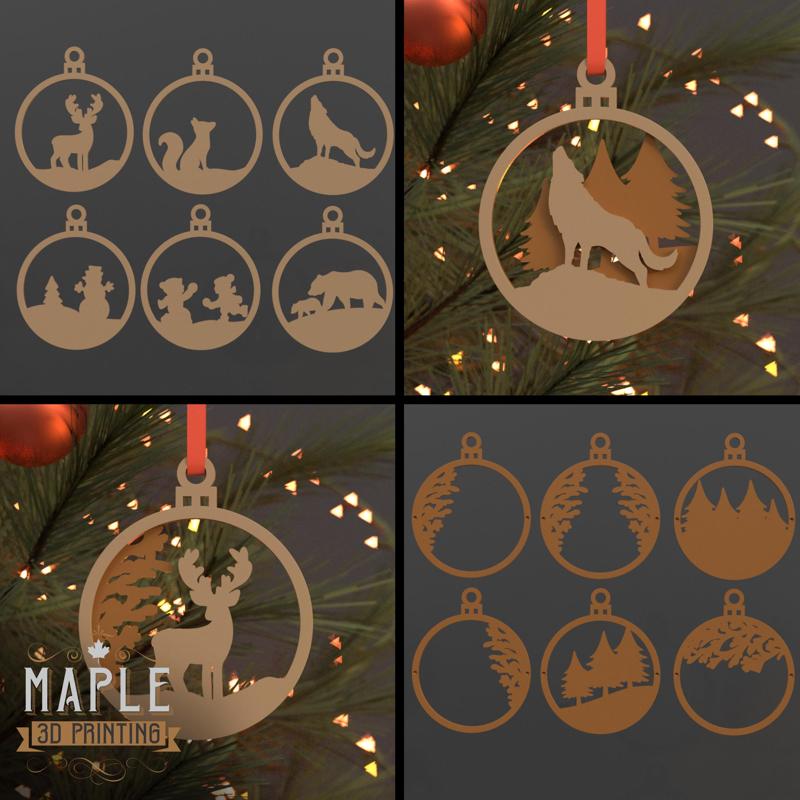 Customizable Christmas Ornaments - Support Free