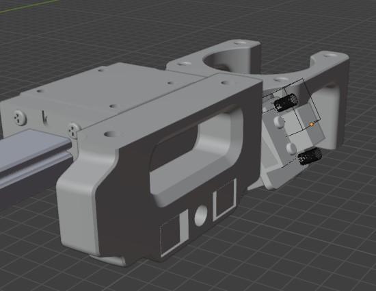 voron switchwire / ender3 y linear rail motor mount