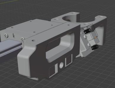 voron switchwire / ender3 y linear rail motor mount