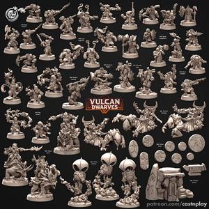 Vulcan Dwarves (Set) (Pre-Supported) - Dwarf