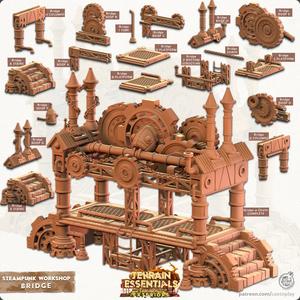 Steampunk Workshop Set (Pre-Supported) - Terrain Essentials