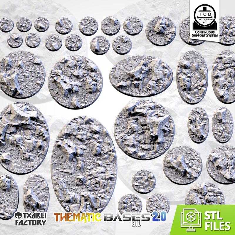 Stony Desert Bases (Round)