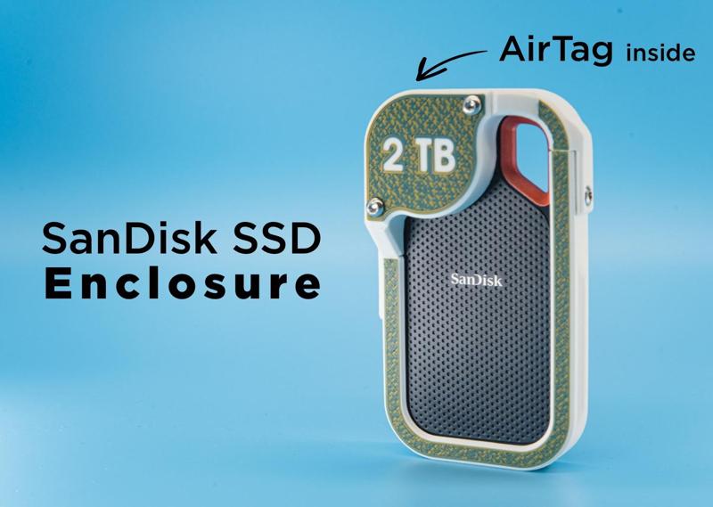 SanDisk Extreme SSD Enclosure with AirTag compartment
