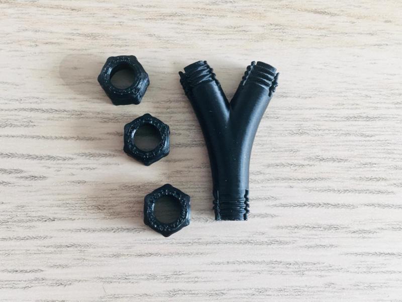 Tiny Y-Splitter FULLY 3Dprinted