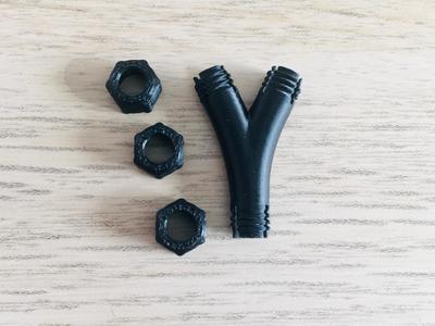 Tiny Y-Splitter FULLY 3Dprinted