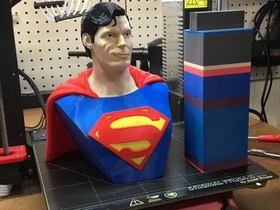 Superman multi-colored remix for printing with MMU2S.   