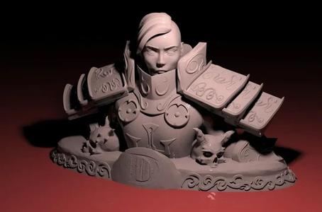 Crusader paladin bust   