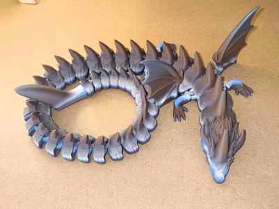 Articulated flexi dragon Fins