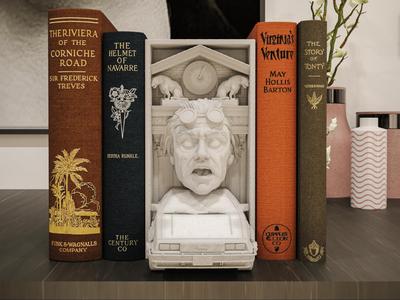 Back to the future Book Nook and Wall Mount
