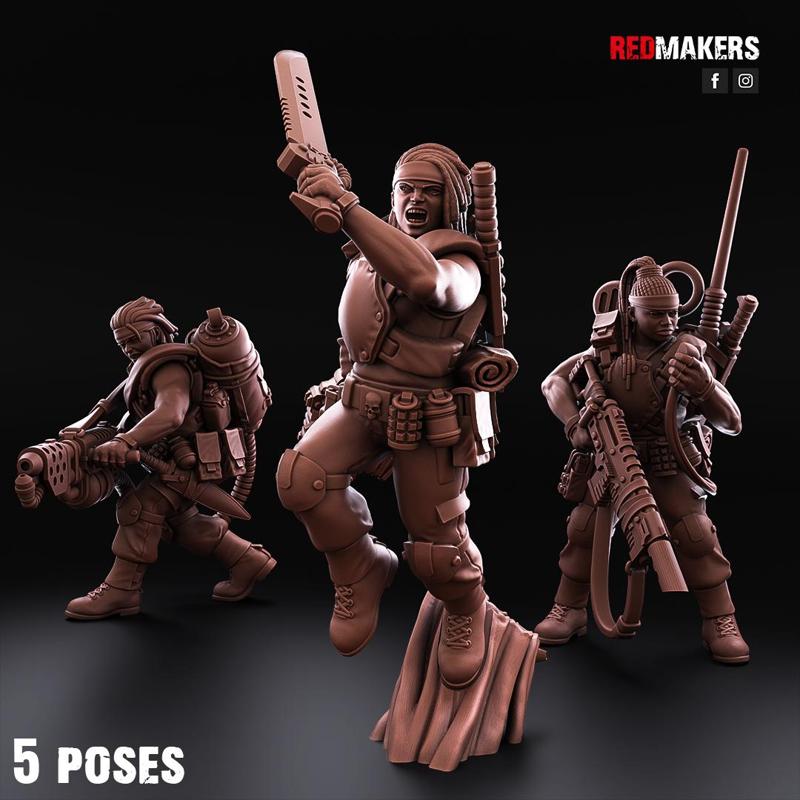 Female Jungle Fighters - Special Weapons - Imperial Force