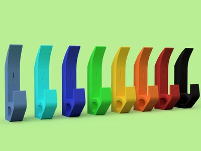 Wall hook with invisible mounting system