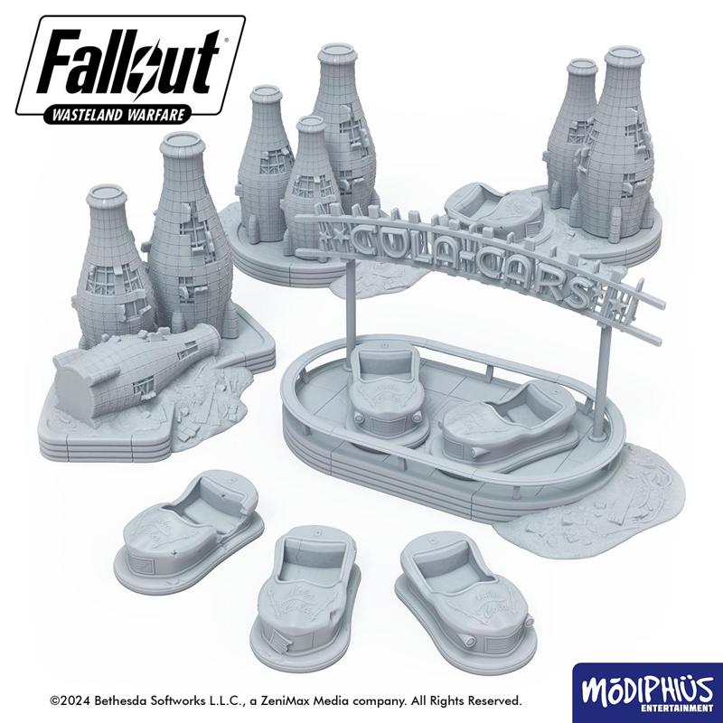 Fallout: Terrain - Print at Home - Cola-Cars Arena STL