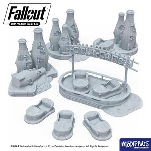 Fallout: Terrain - Print at Home - Cola-Cars Arena STL