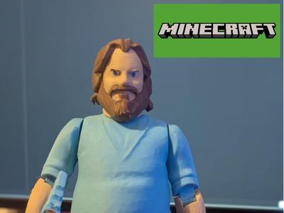 Minecraft Movie Steve - Articulated arms and legs