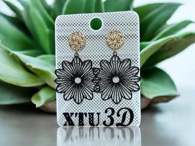 Simple flower earrings