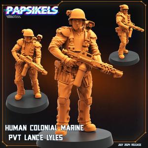 HUMAN COLONIAL MARINE PVT LANCE LYLES