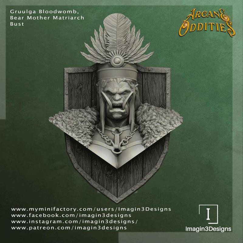 Pre-Supported Gruuglga Bloodwomb Bust