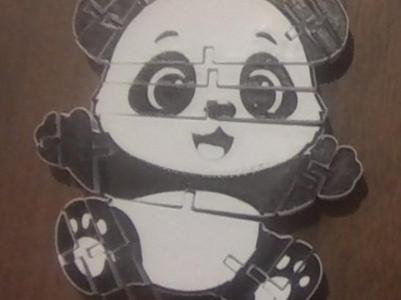 Articulated cute flexi panda