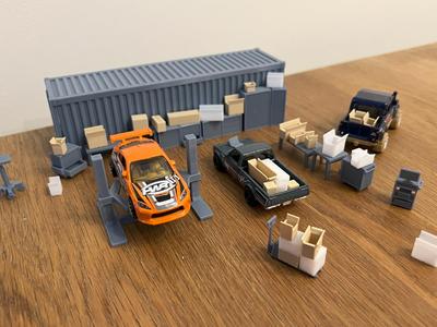 cardboard 1/64 hotwheels matchbox majorette siku