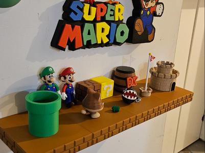 Super Mario Brick shelf cover 