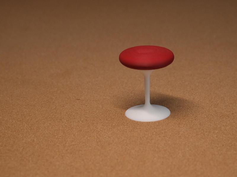 1:12 Scale Tulip Side Chair (Stool) for Dolls