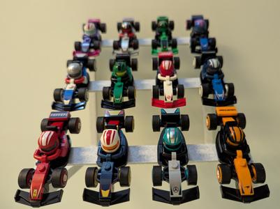 Brick F1 MiniFig / Minifigure Stand / Display
