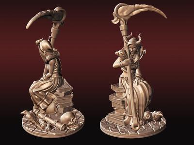 Lady Necromancer Statuette (Pre-Supported)
