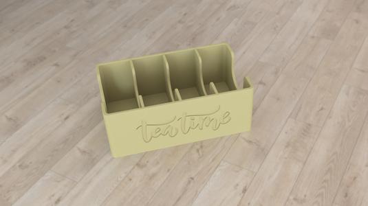 Tea Storage Box Organizer - Tea Time