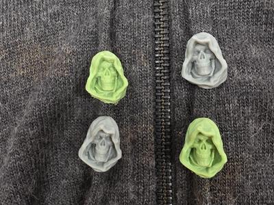 Death skull drawstring beans