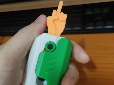 Gravity Carrot Middle Finger Knife