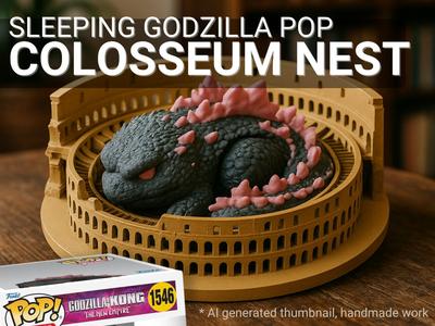 Colosseum Nest for Funko Pop Sleeping Godzilla 