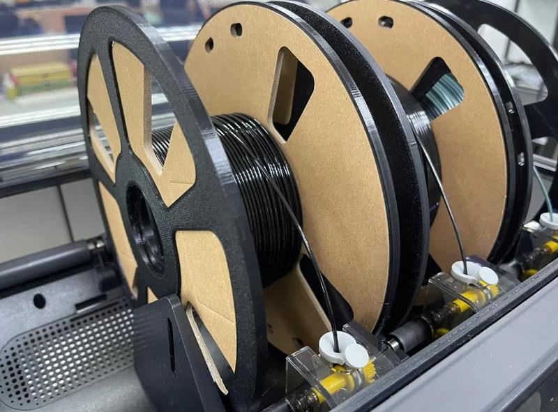 [AMS] Cardboard Spool Rim Adapter - Integrated Weighted Desiccant Core (198mm OD)