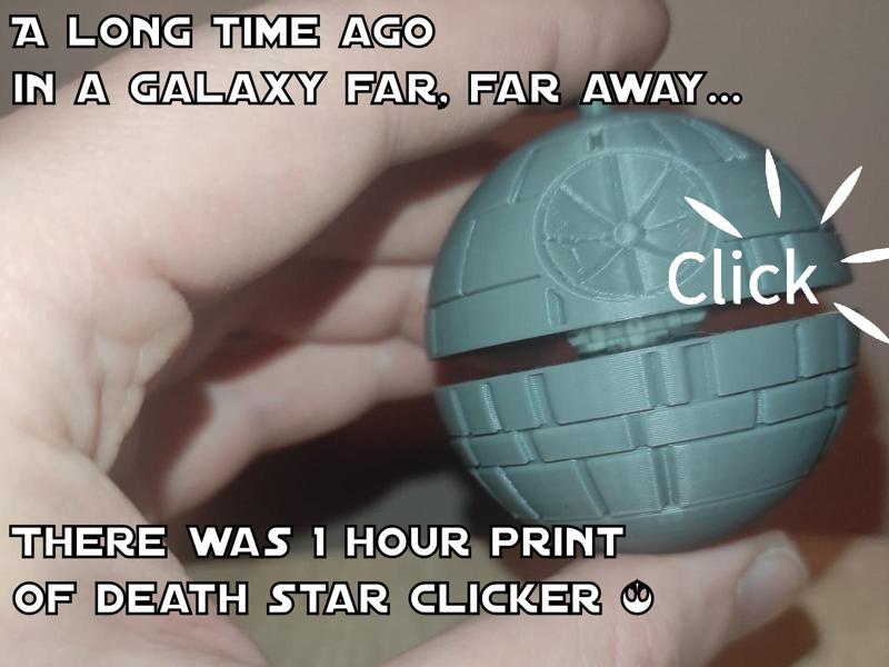 Star Wars Death Star Clicker fidget keychain